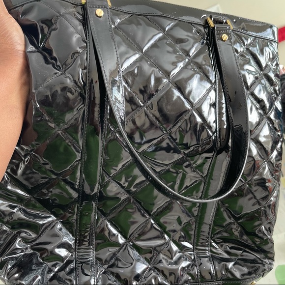 Tory Burch Black Patent Leather Tote - Picture 13 of 16